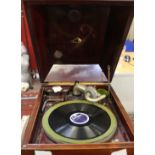 An HMV gramophone