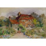 Thomas BushbyBarnards Green, MalvernSigned and dated 1892And another of a cottage in Kent, signed