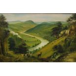 George Willis Pryce (1855 - 1949)A pair of landscapes of the Wye ValleyOil on boardEach signed, 23 x