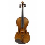 * A Good Violin, attributed to George Chanot, after del Gesu Labelled: George Chanot, 1 Quai