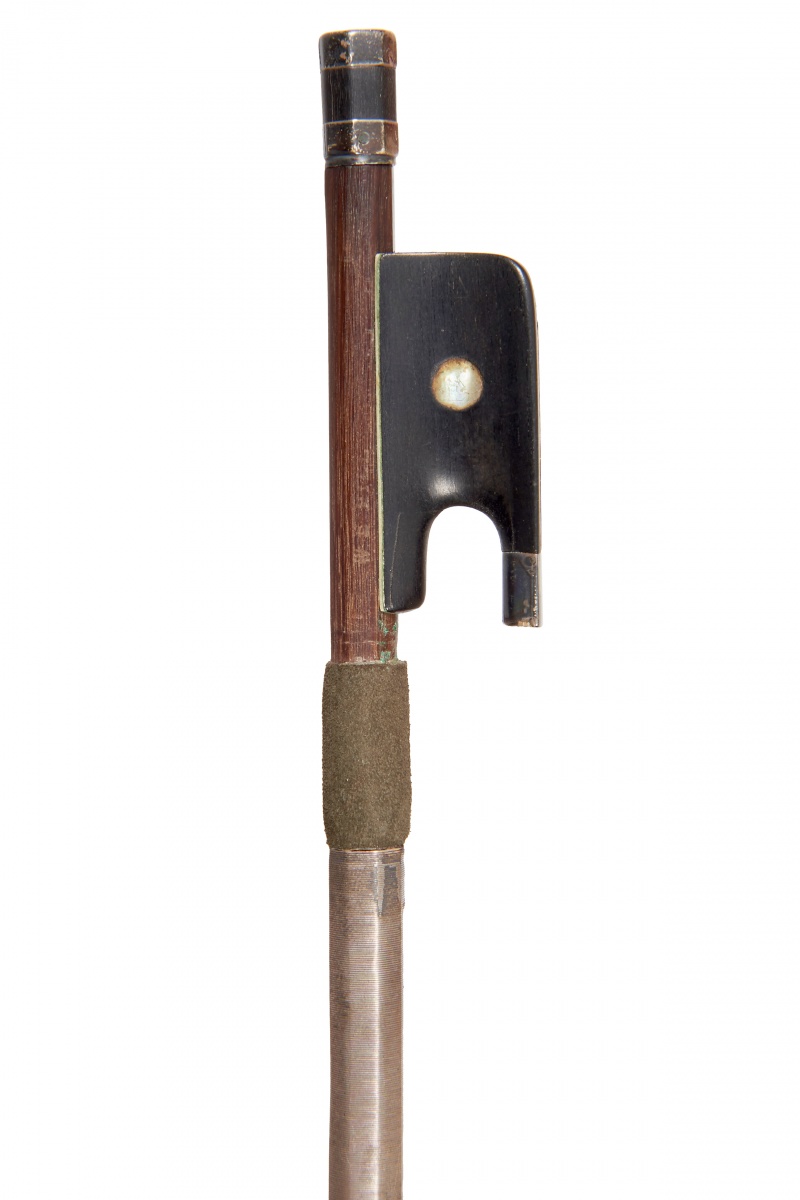 An English Silver-Mounted Violin Bow, probably by James Tubbs for W. E. Hill Stamped: W. E. Hill