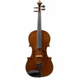 A German Violin by Heinrich Heberlein Jr, Markneukirchen 1905 Stamped internally: H. Th. Heberlein.