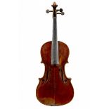 An Interesting Violin, circa 1900 Labelled: Anno 1733, Carlo Bergonzi, fece in Cremona Length of