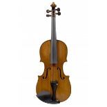 An Italian Violin, Central Italy circa 1840 Bearing an indistinct label Length of back: 355mm Sold