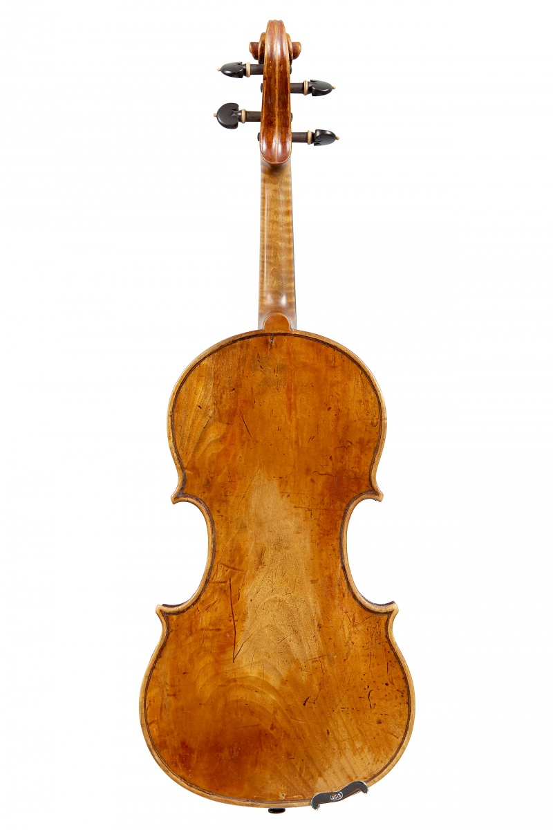 An Interesting Violin, possibly Italian circa 1900 Labelled: Carolus Antonius Tanegia, fecit in Via - Image 2 of 3