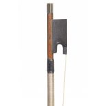 * An English Silver-Mounted Violin Bow by W. E. Hill Stamped: Hill Round stick Weight: 60g Good