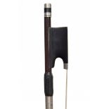 A French Silver-Mounted Violin Bow by C. N. Bazin circa 1900 Unstamped Round stick Weight: 59g Sold