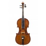 A Violin, probably by Vasco Pecchini, Suzzara circa 1900 Labelled: Pecchini Vasco, fece in