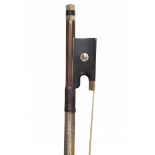 * A German Gold-Mounted Violin Bow by A. Nurnberger, circa 1900 Stamped: Albert Nurnberger Octagonal