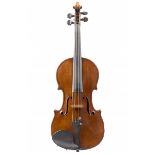 * A Violin by Francois Jaques Barbé, Mirecourt circa 1840 Branded: F. Barbe, Membre de la societe,