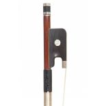 A French Silver-Mounted Cello Bow by Andre Dugad Stamped: Andre Dugad A Paris Round stick Weight: