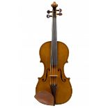 An English Violin by William H. Luff, London 1985 Labelled: William H. Luff Maker London 1985