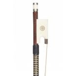 A Silver and Ivory-Mounted Violin Bow by S. Bristow Stamped: S. E. Bristow Octagonal stick Weight: