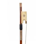 Property of a Gentleman An Extremely Fine French Gold and Ivory-Mounted Violin Bow by Eugene