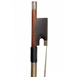 * An English Silver-Mounted Violin Bow by W. E. Hill & Sons Stamped: Hill Round stick Weight: 63g