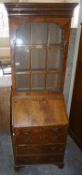 Edwardian mahogany bureau bookcase