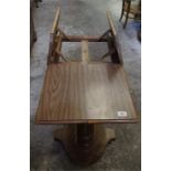 A William IV mahogany adjustable bed table