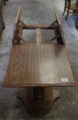 A William IV mahogany adjustable bed table