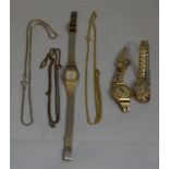 2 Ladies 9 ct Gold wrist watches