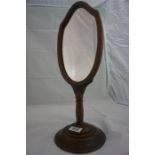 19th Century mirror on stand (reputably known as a wig mirror)