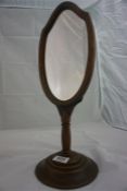 19th Century mirror on stand (reputably known as a wig mirror)