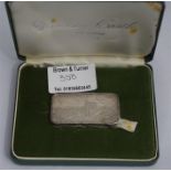 A commemorative silver ingot of Windsor Castle