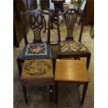 Edwardian mahogany dining chair, Victorian cosmogony parlour chair