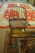 Late 19th century ash and fruit wood Windsor chair