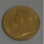 A Victorian 1901 full sovereign
