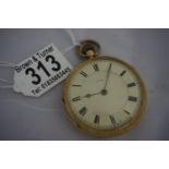 18ct gold gentleman's pocket watch