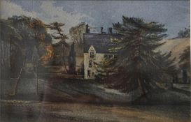 Two Framed watercolours, 1 of Neidpath Castle on the Tweed and 1 of Pinmore near Girvan