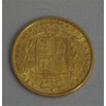 A Victorian 1857 full sovereign