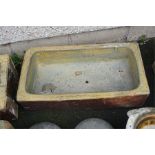 A Portobello ware, salt glazed stone ware trough