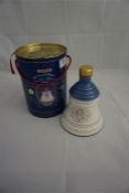 Boxed bells limited edition whisky decanter to commemorate the past queen mothers 90th birthday 1990