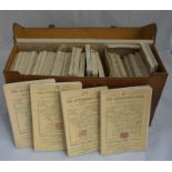 Leather cased collection of linen backed Taride's Road Maps of France issued by The Automobile Club