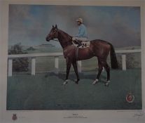A framed limited edition print of 'Troy' signed and numbered