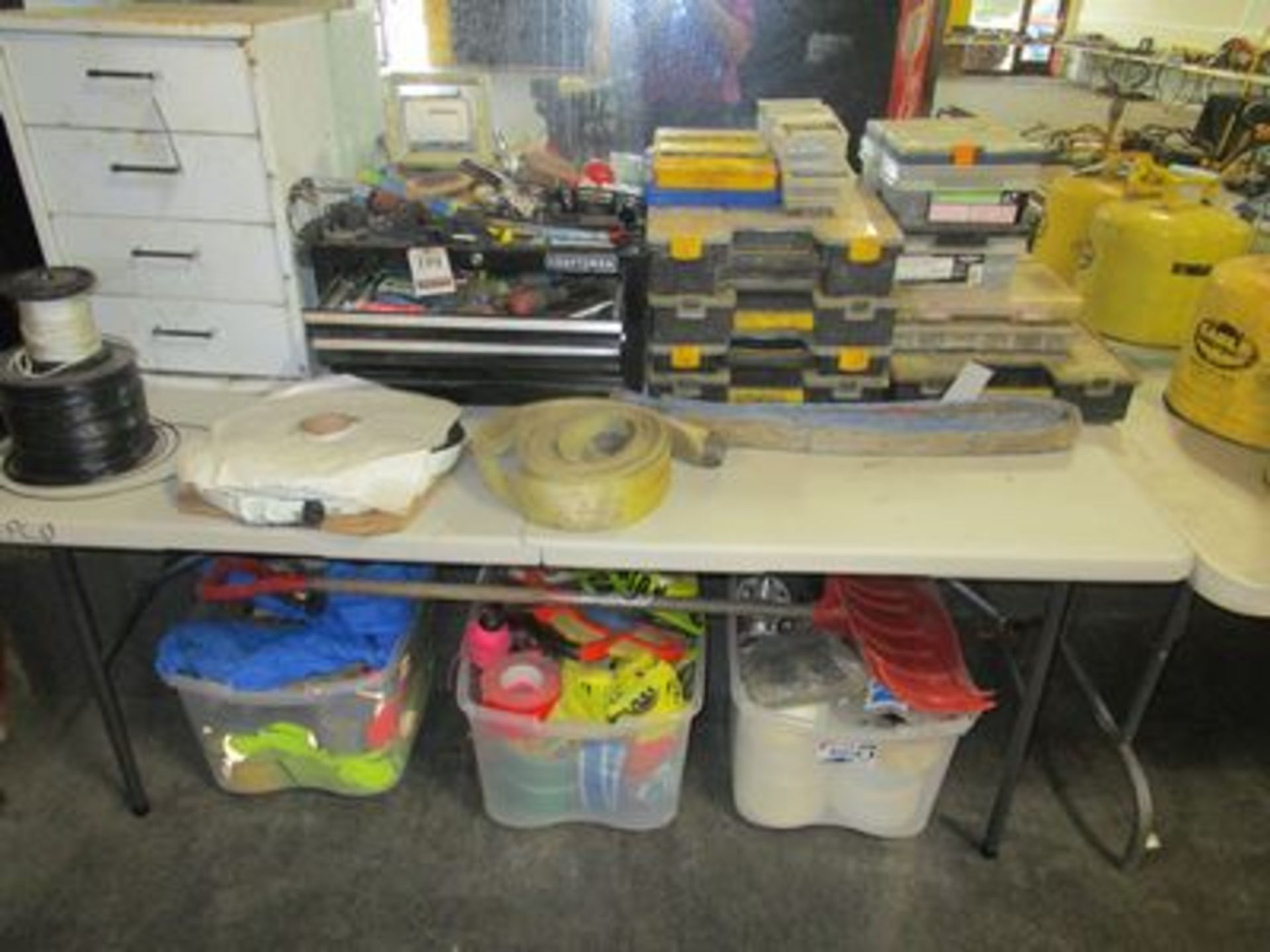 LOT OF ASS'T TOOL CAB.'S W/ PARTS & MISC. ITEMS