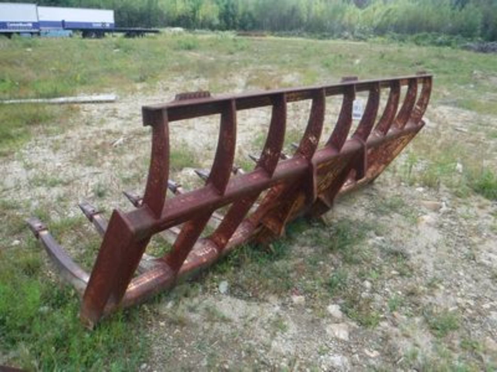 11' STEEL RAKE LOADER ATTACHMENT