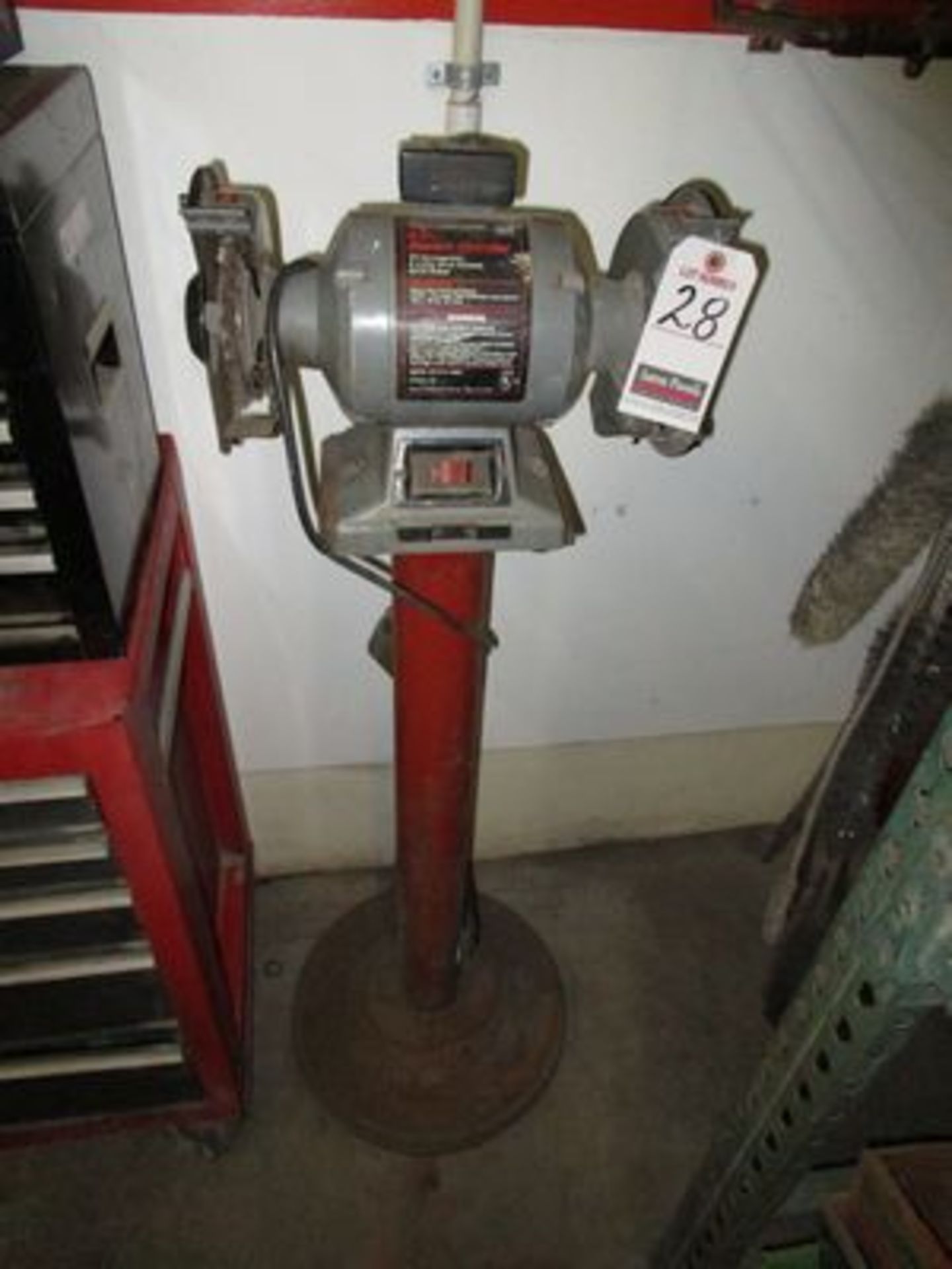 CRAFTSMAN D.E. BENCH GRINDER, 1/3 H.P., 1 PH.