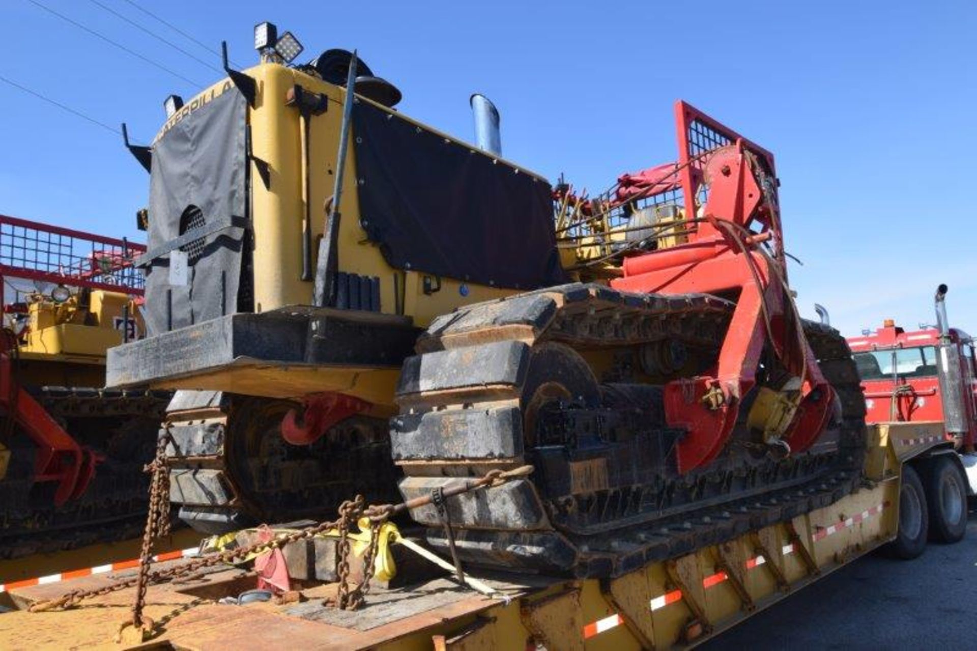 Peterbilt Tractor, Trail King Lowboy, Caterpillar 583H Pipelayer, Trailer with Auxiliary Equipment. - Image 2 of 68