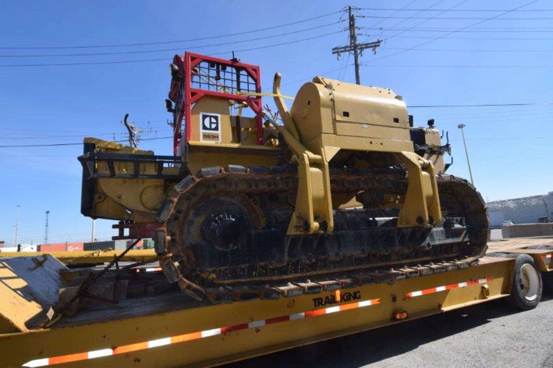 Peterbilt Tractor, Trail King Lowboy, Caterpillar 583H Pipelayer, Trailer with Auxiliary Equipment. - Image 5 of 68