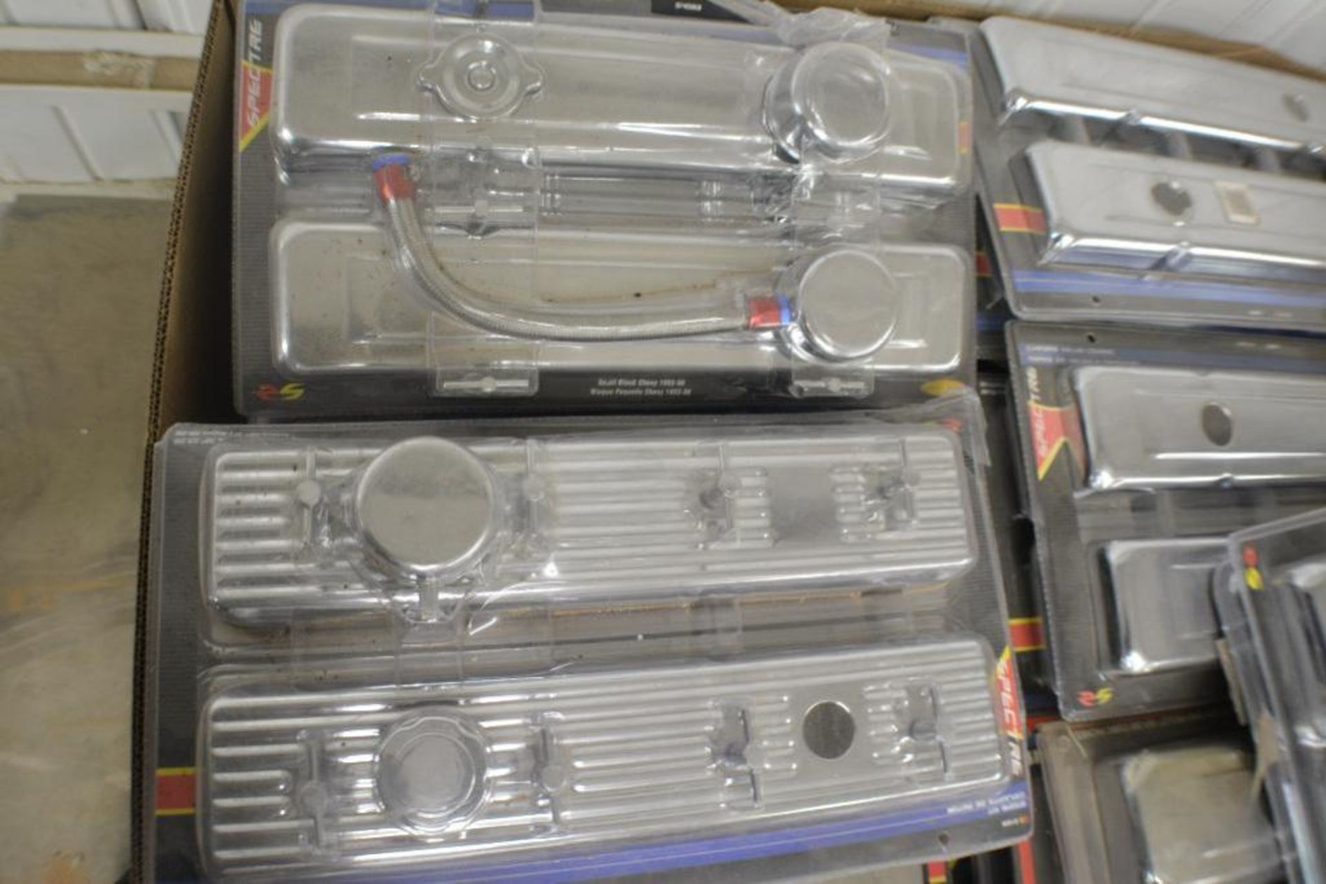 Spectre Chrome Valve Covers Fits: 1958's and 1986's Chevy. Contents of Gaylord - Image 5 of 5