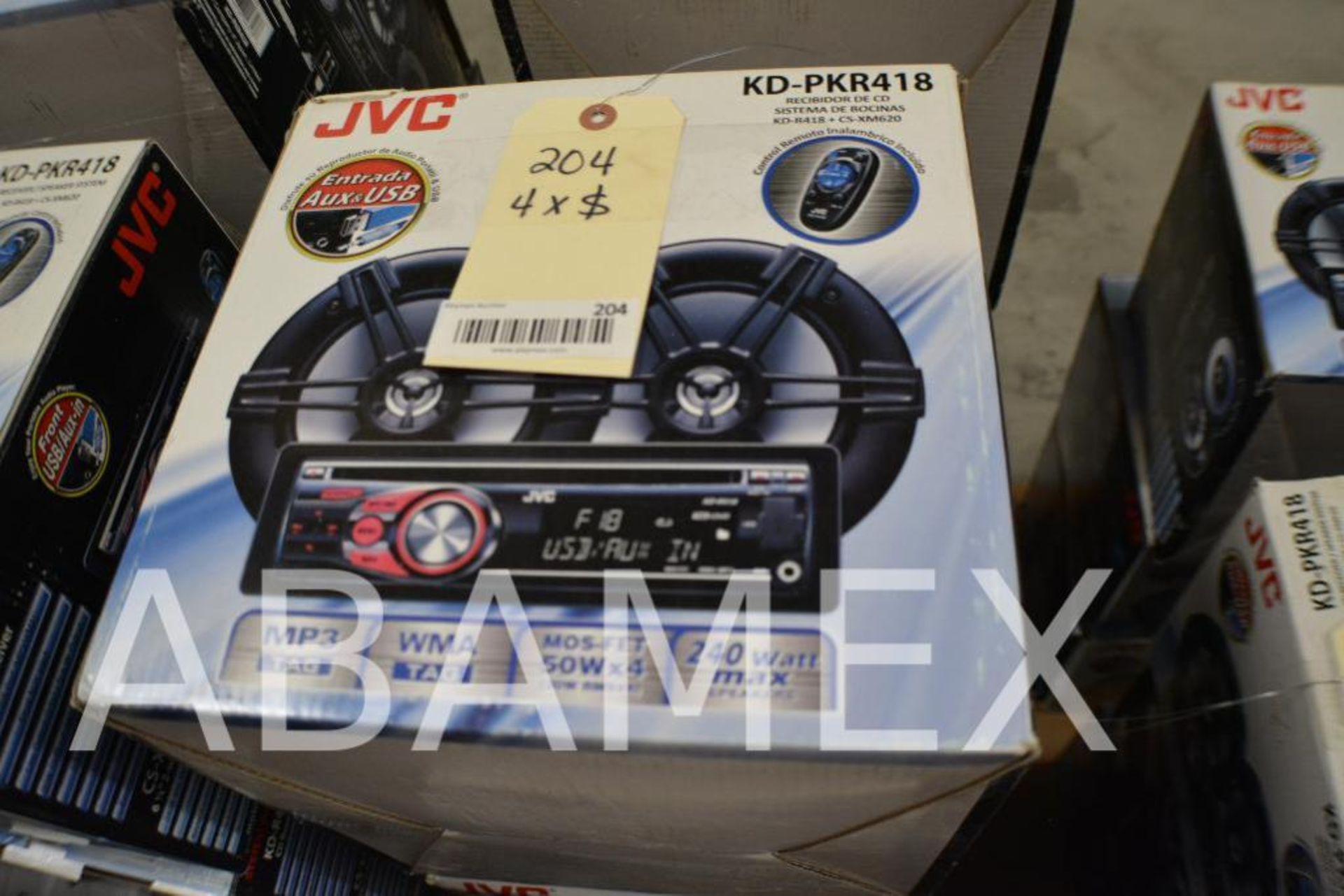 JVC Car Stereo Model KD-PKR418 Single-DIN In-Dash CD/MP3 Receiver with 6-1/2" 2-Way Speakers. (Some - Image 2 of 3