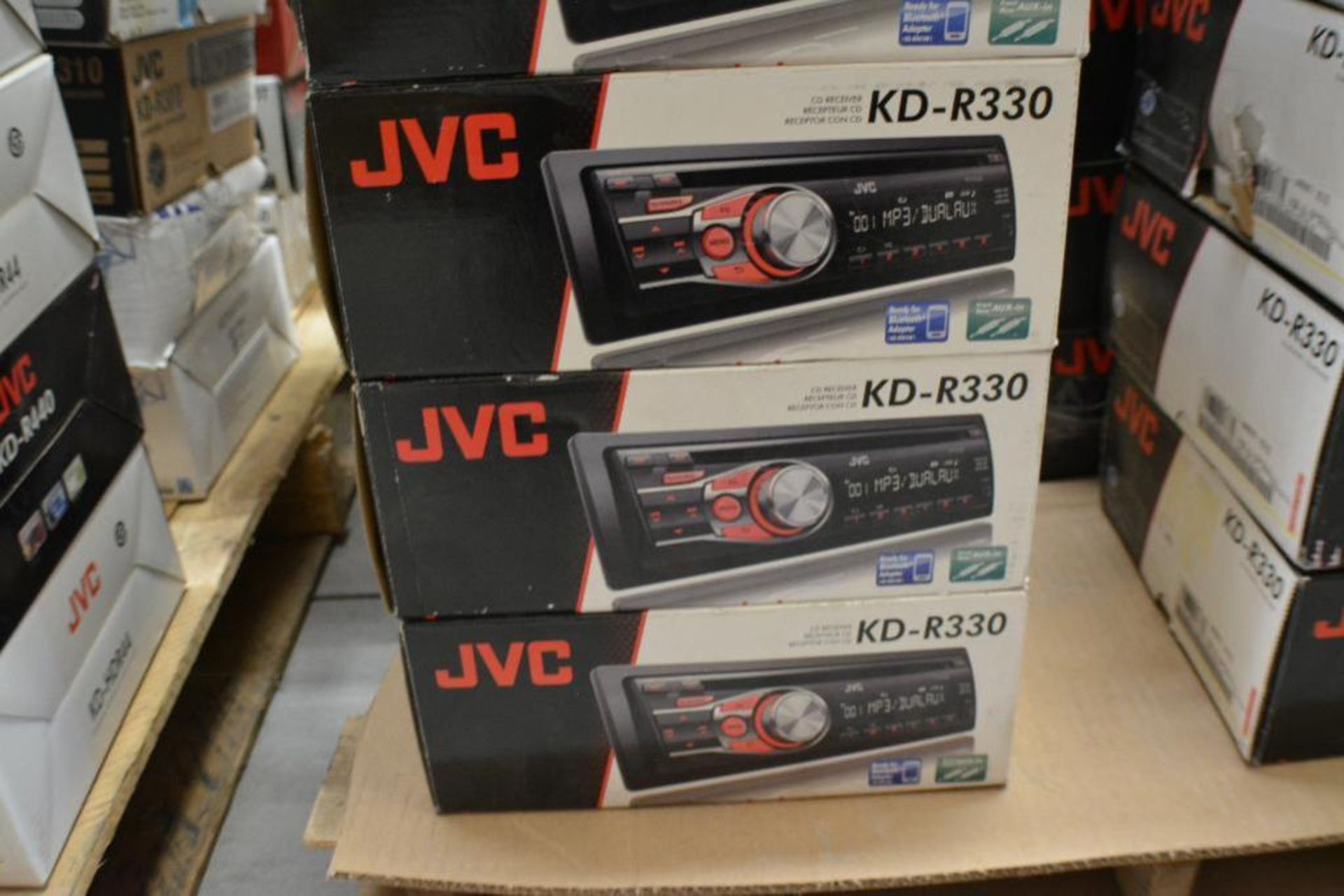 JVC Car Stereo Model KD-R330 Single-DIN Car Stereo w/ Dual Aux Inputs, 3-Band Equalizer & 6 Station - Image 2 of 2