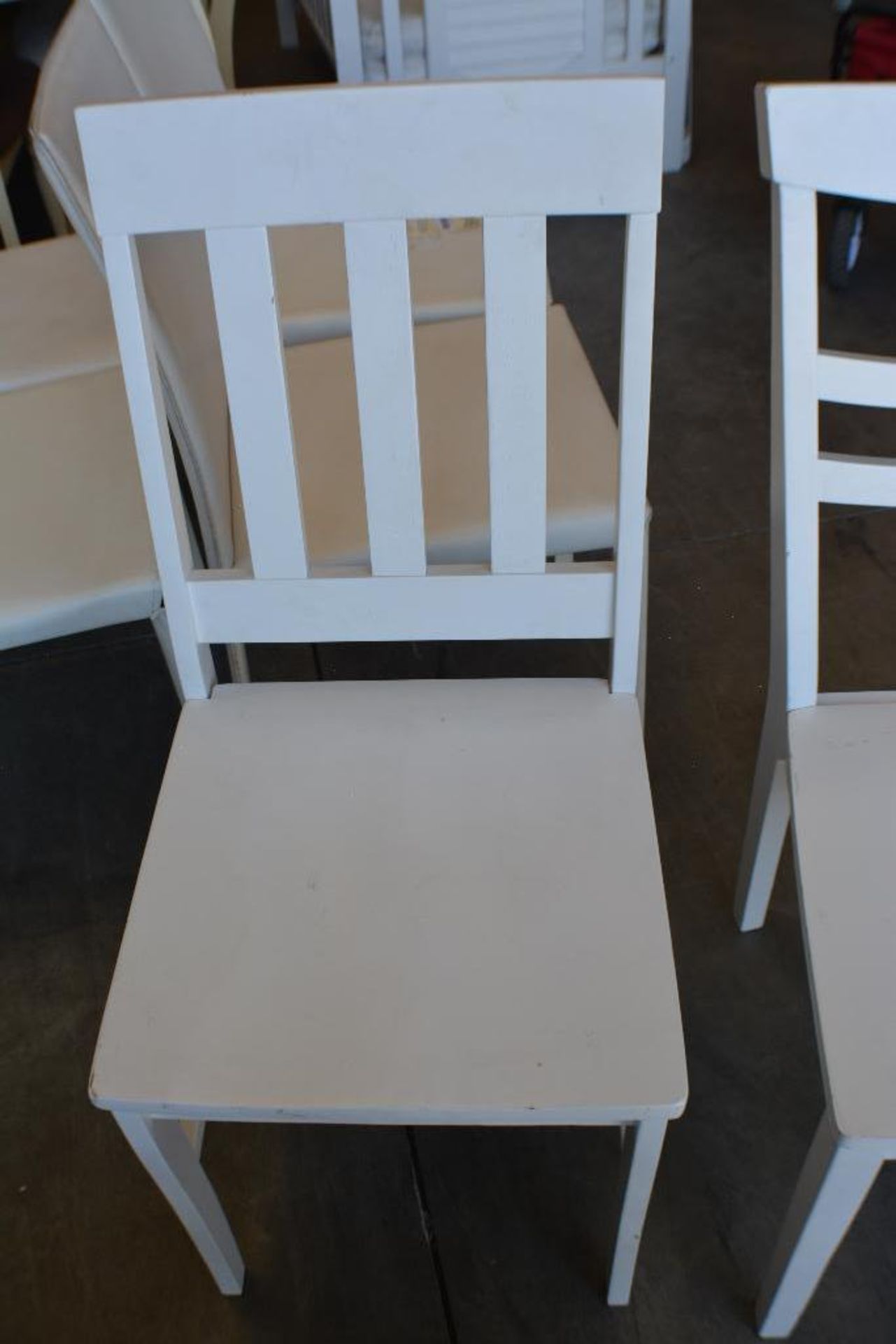 Dinning Chairs. Wood White Color. Qty 2 x $ - Image 6 of 9