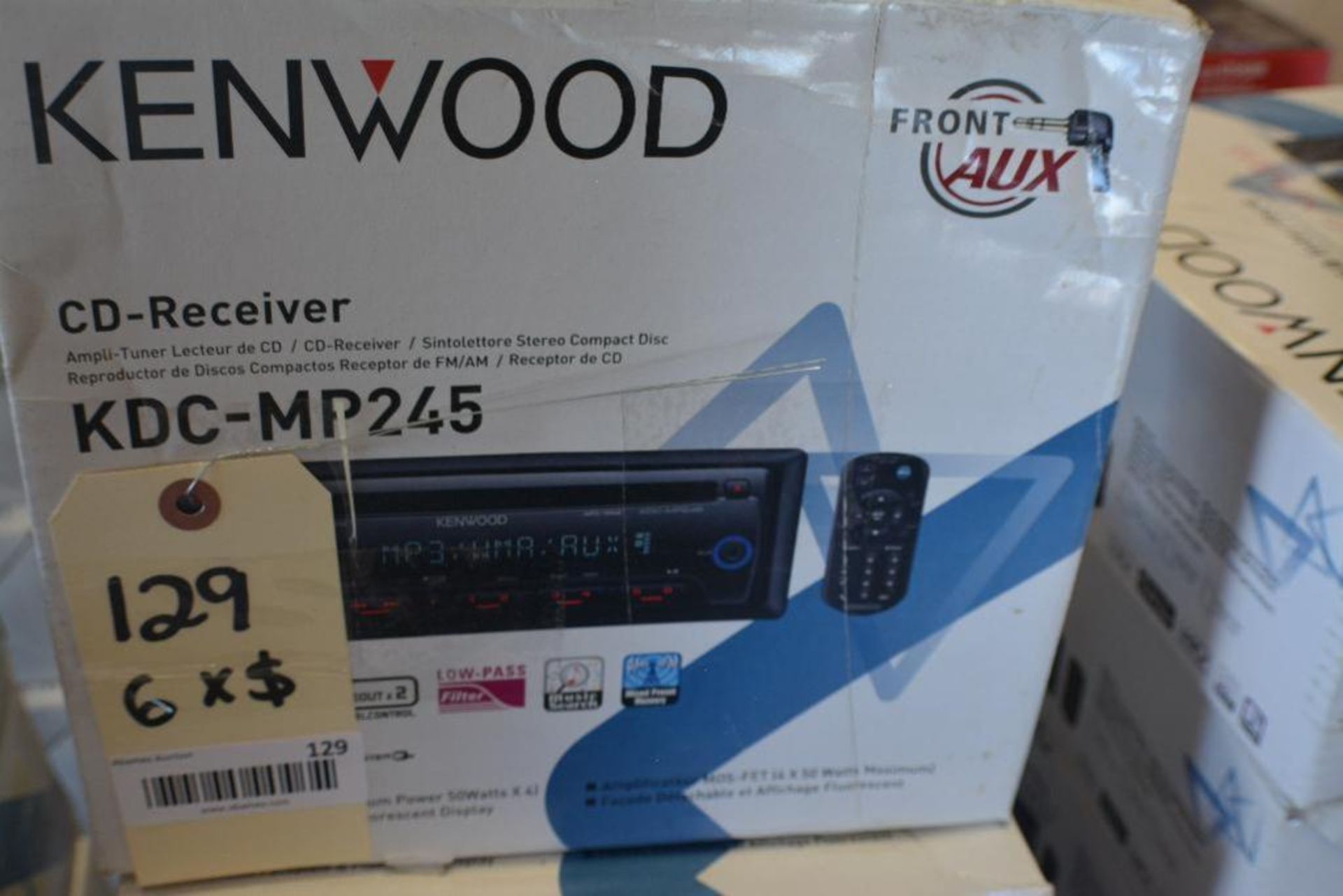 Kenwood Car Stereo Model KDC-MP245 CD -Receiver In-Dash unit- Front Aux. (Some Stereos not in Origin - Image 2 of 2