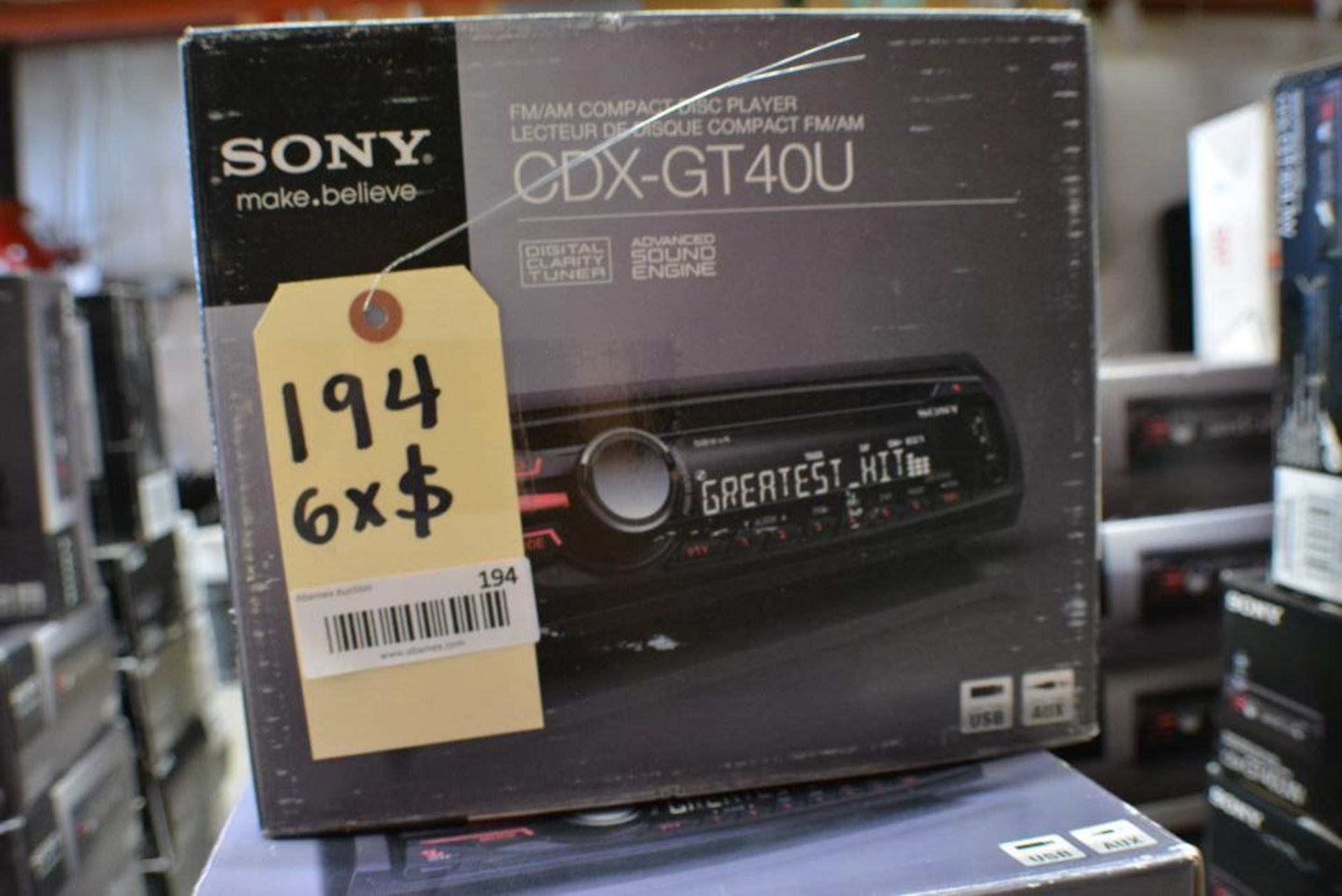 Sony Car Stereo Model CDX-GT40U - Car - CD receiver - Xplod - in-dash - Full-DIN. (Some Stereos not - Image 2 of 2