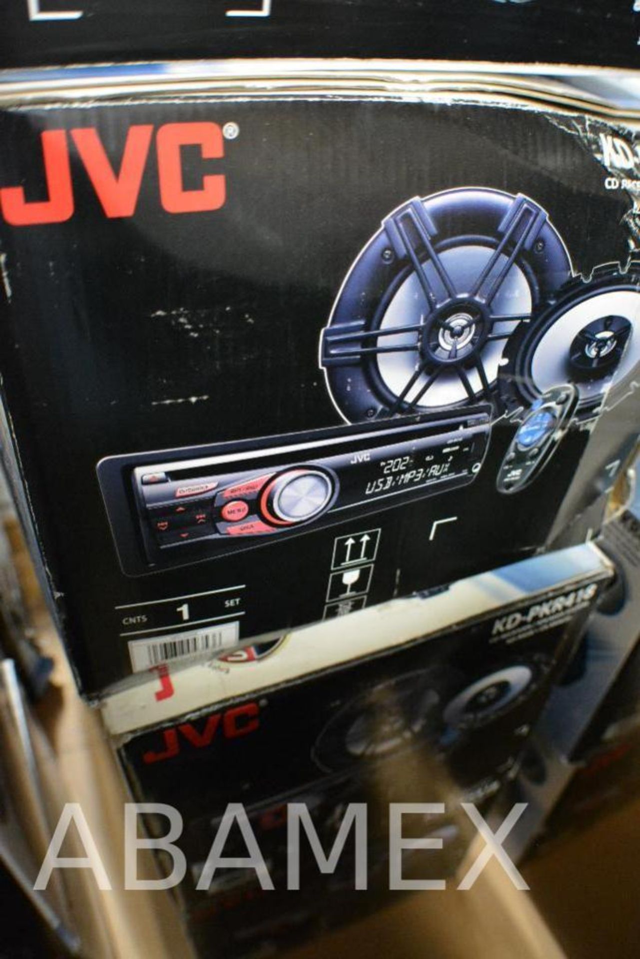 JVC Car Stereo Model KD-PKR418 Single-DIN In-Dash CD/MP3 Receiver with 6-1/2" 2-Way Speakers. (Some - Image 3 of 3