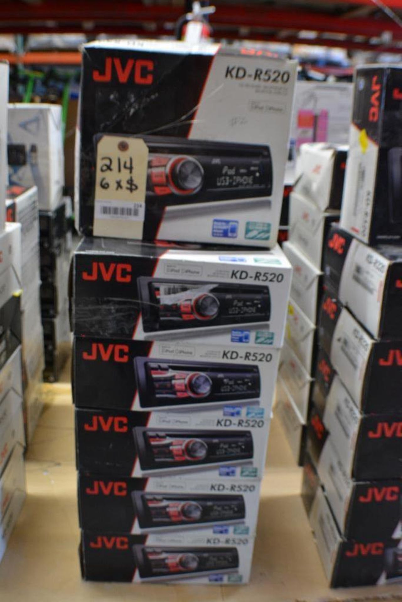 JVC Car Stereo KDR520 USB-CD Receiver with Dual AUX/ Ready for Bluetooth Adapter. (Some Stereos not