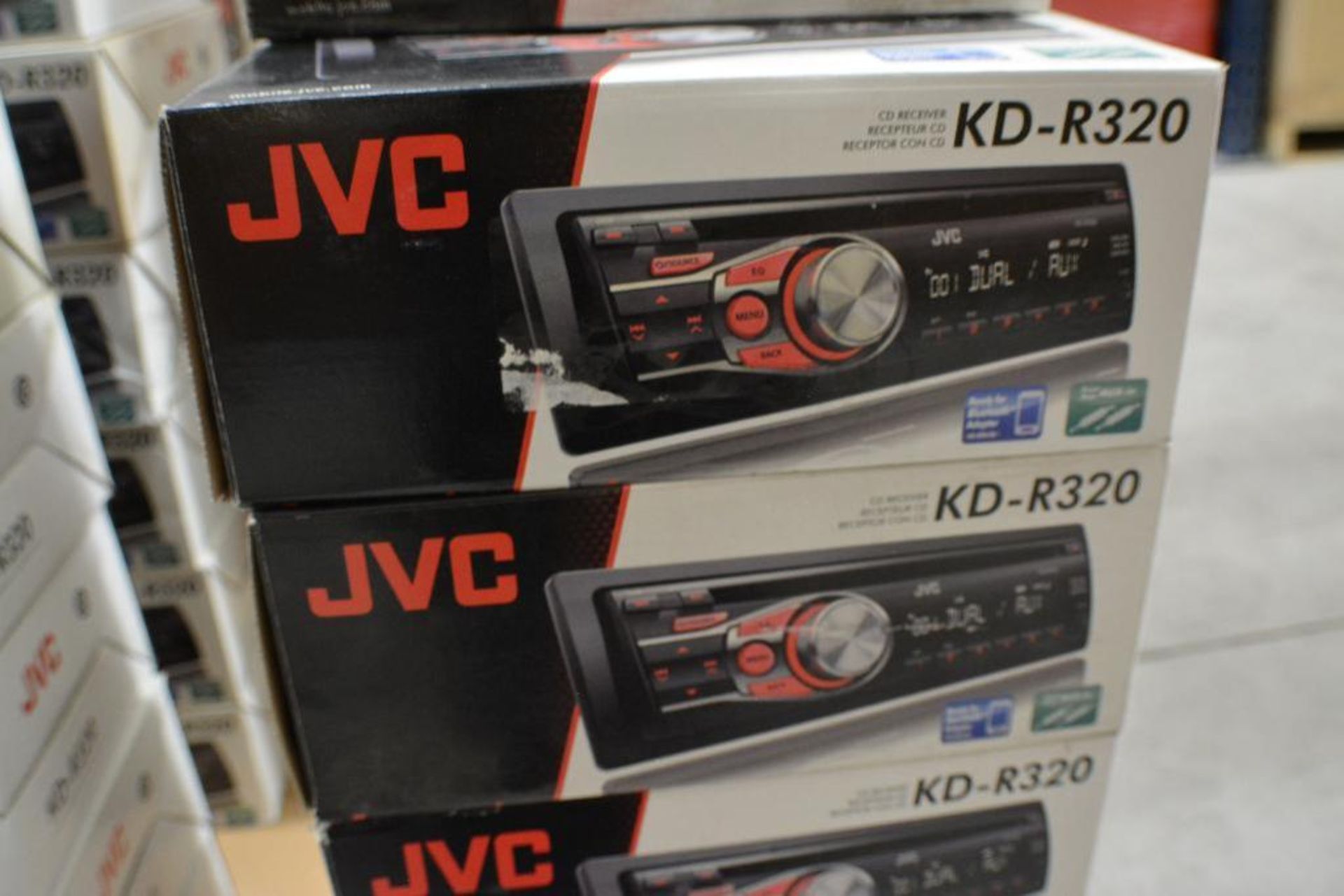 JVC Car Stereo Model KD-R320 Vehicle CD Receiver with Dual AUX/ Ready for Bluetooth (Some Stereos no - Image 2 of 2